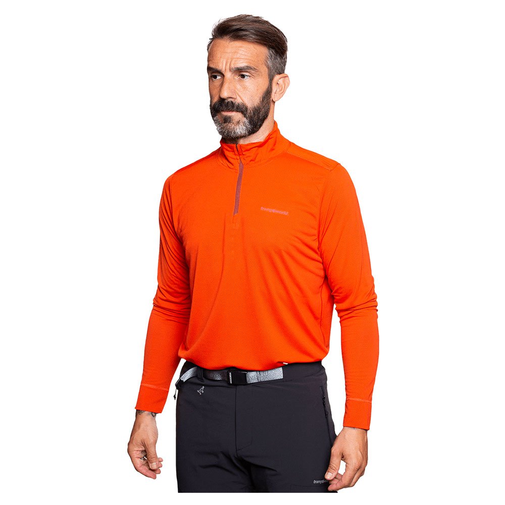 trangoworld pullover lojsta half zip sweatshirt orange 2xl homme