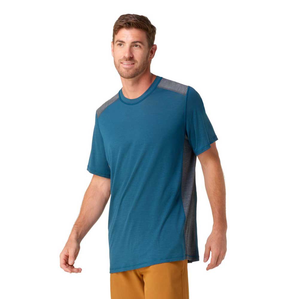 smartwool active ultralite tech short sleeve t-shirt bleu xl homme