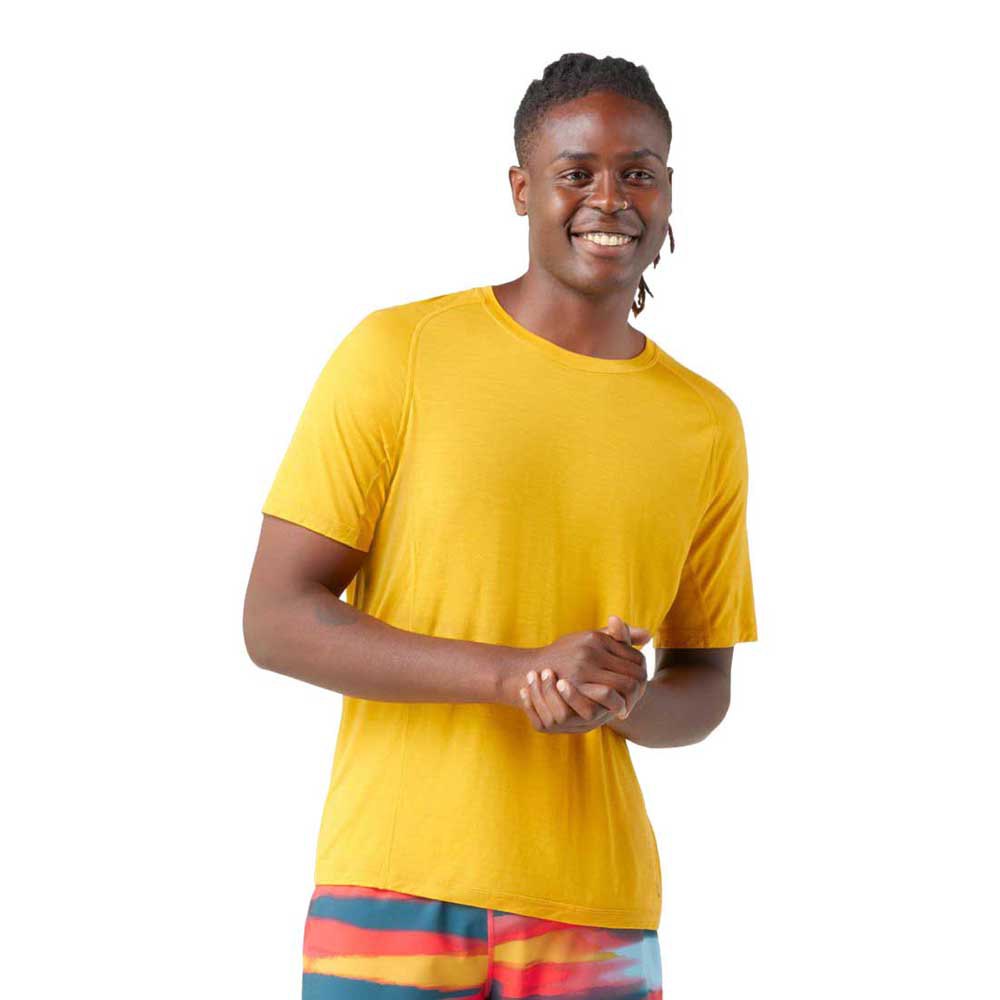 smartwool merino sport 120 short sleeve t-shirt jaune 2xl homme