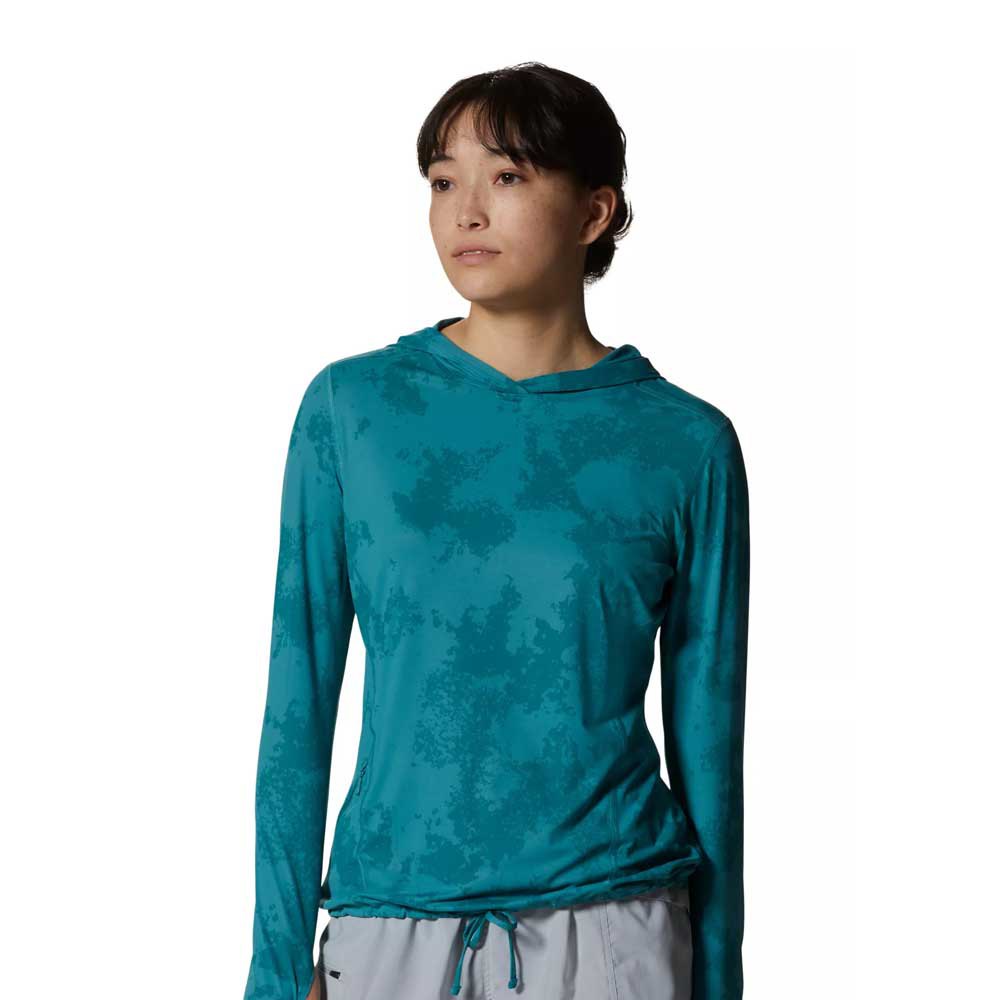 mountain hardwear crater lake long sleeve t-shirt vert xs femme