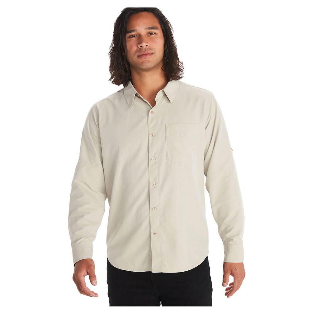 marmot aerobora long sleeve t-shirt beige l homme