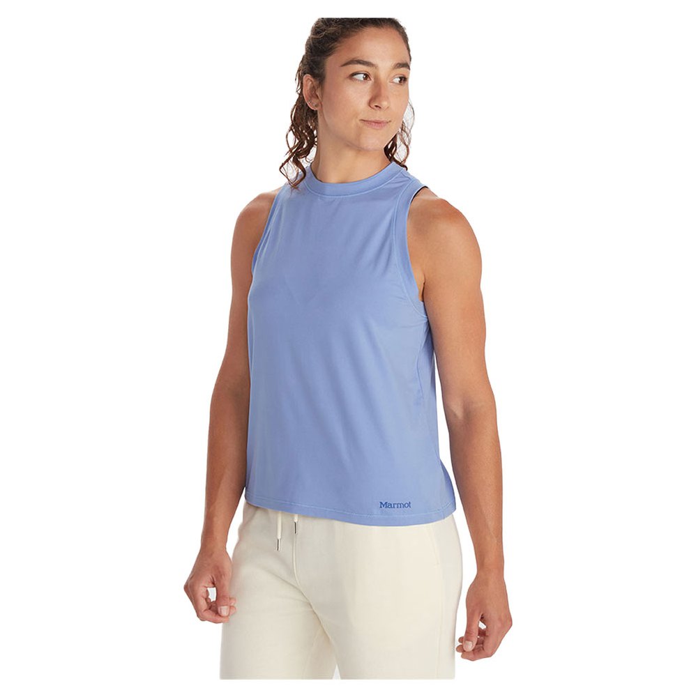 marmot windridge sleeveless t-shirt bleu s femme