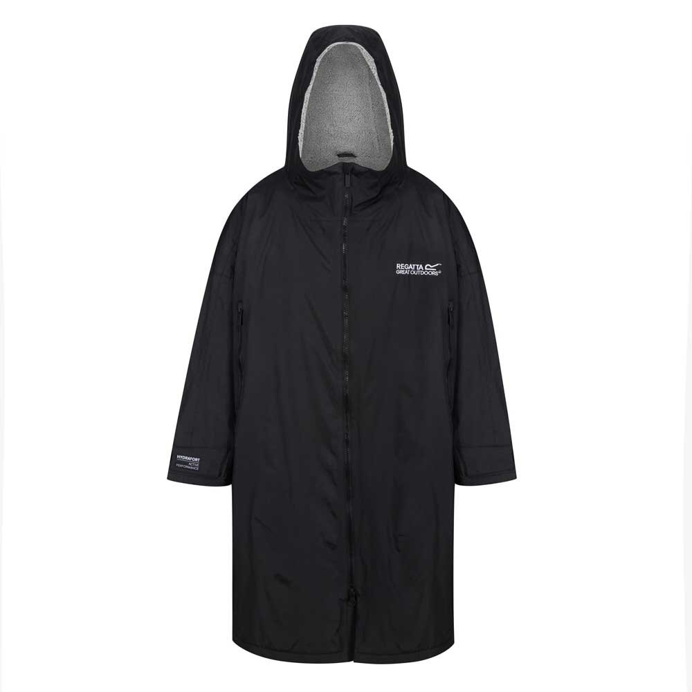 regatta robe hoodie rain jacket noir l-xl homme