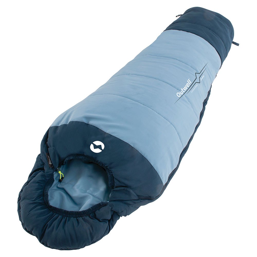 outwell convertible junior sleeping bag bleu extra short / right zipper