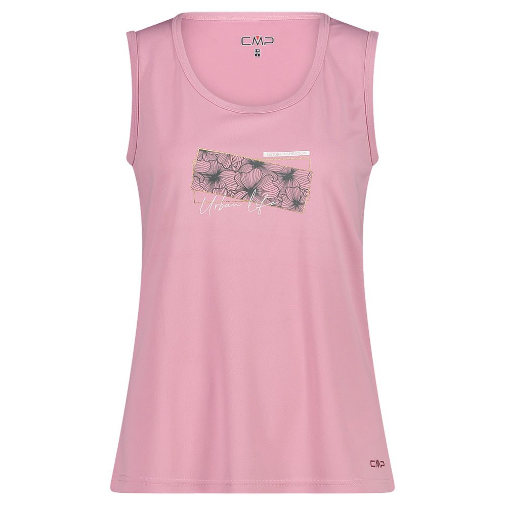 cmp 38t6666 sleeveless t-shirt rose 2xs femme