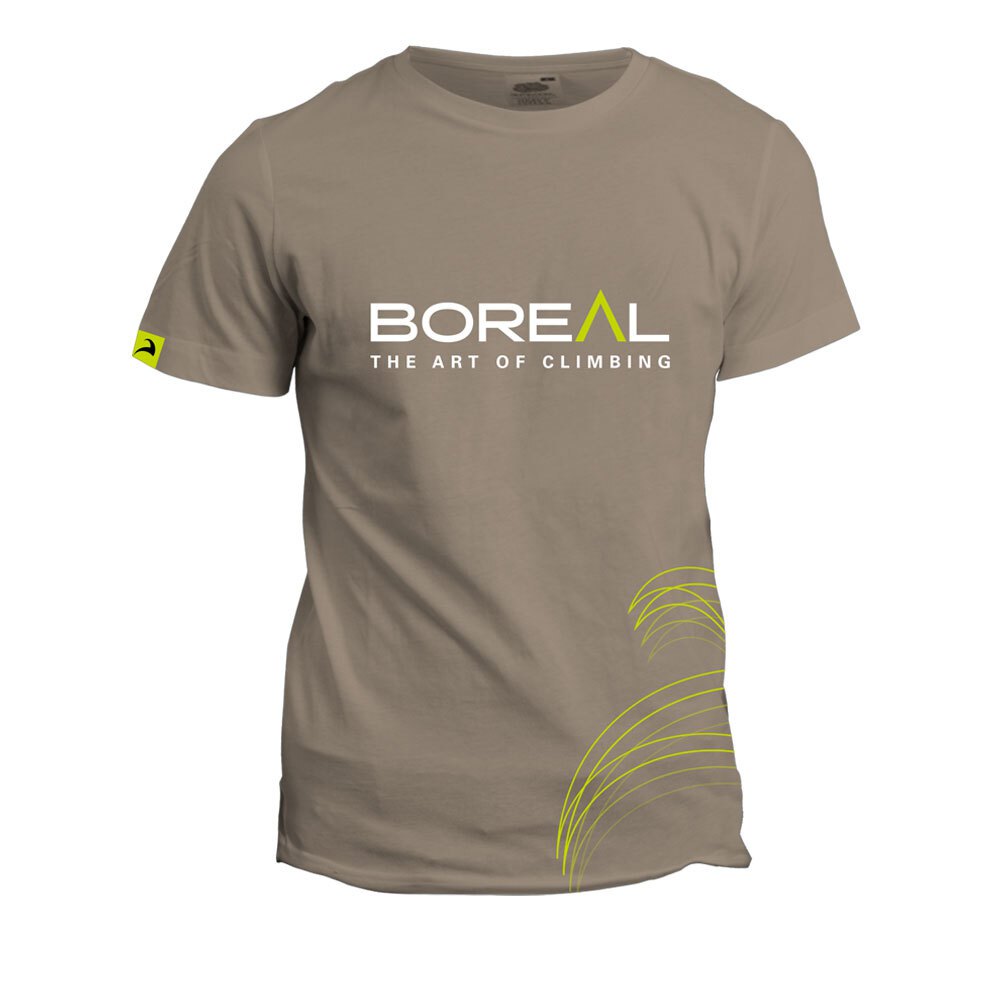 boreal organic short sleeve t-shirt marron xl homme