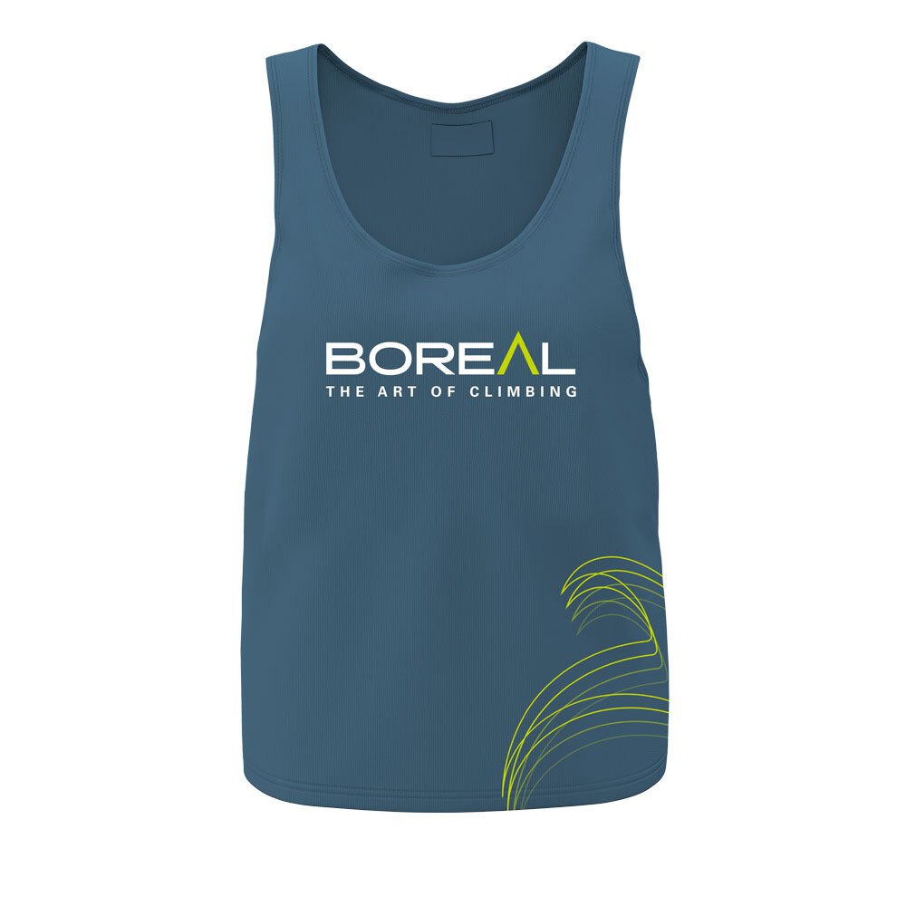 boreal organic sleeveless t-shirt bleu xs femme