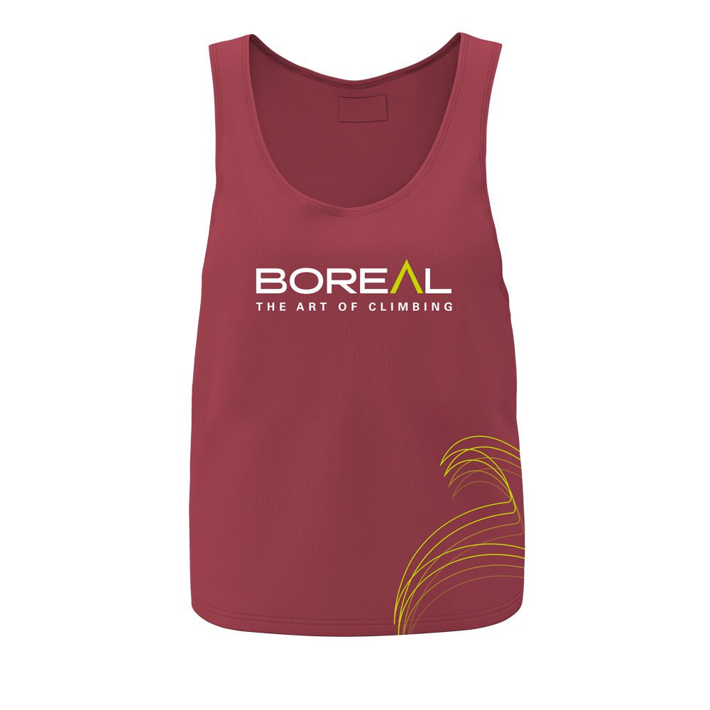 boreal organic sleeveless t-shirt rouge xs femme