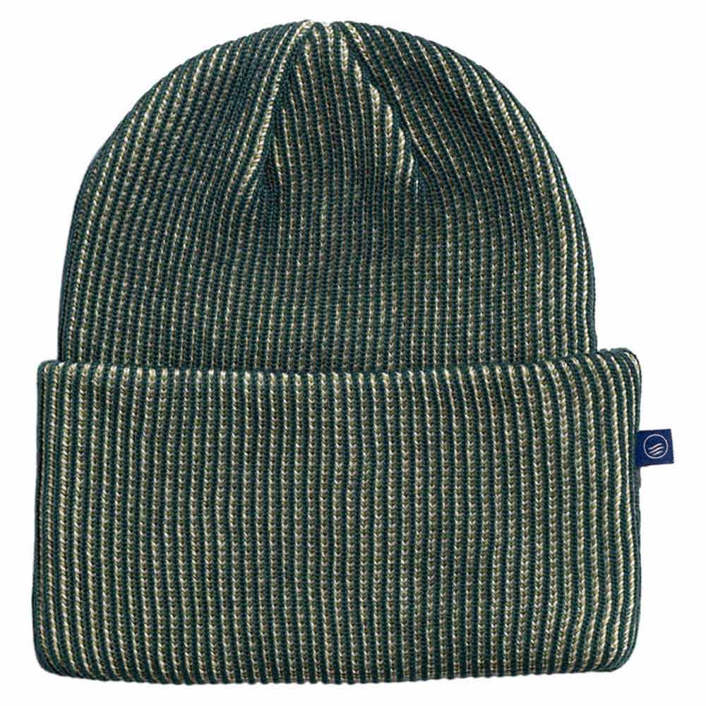 united by blue recycled waffle beanie vert  homme