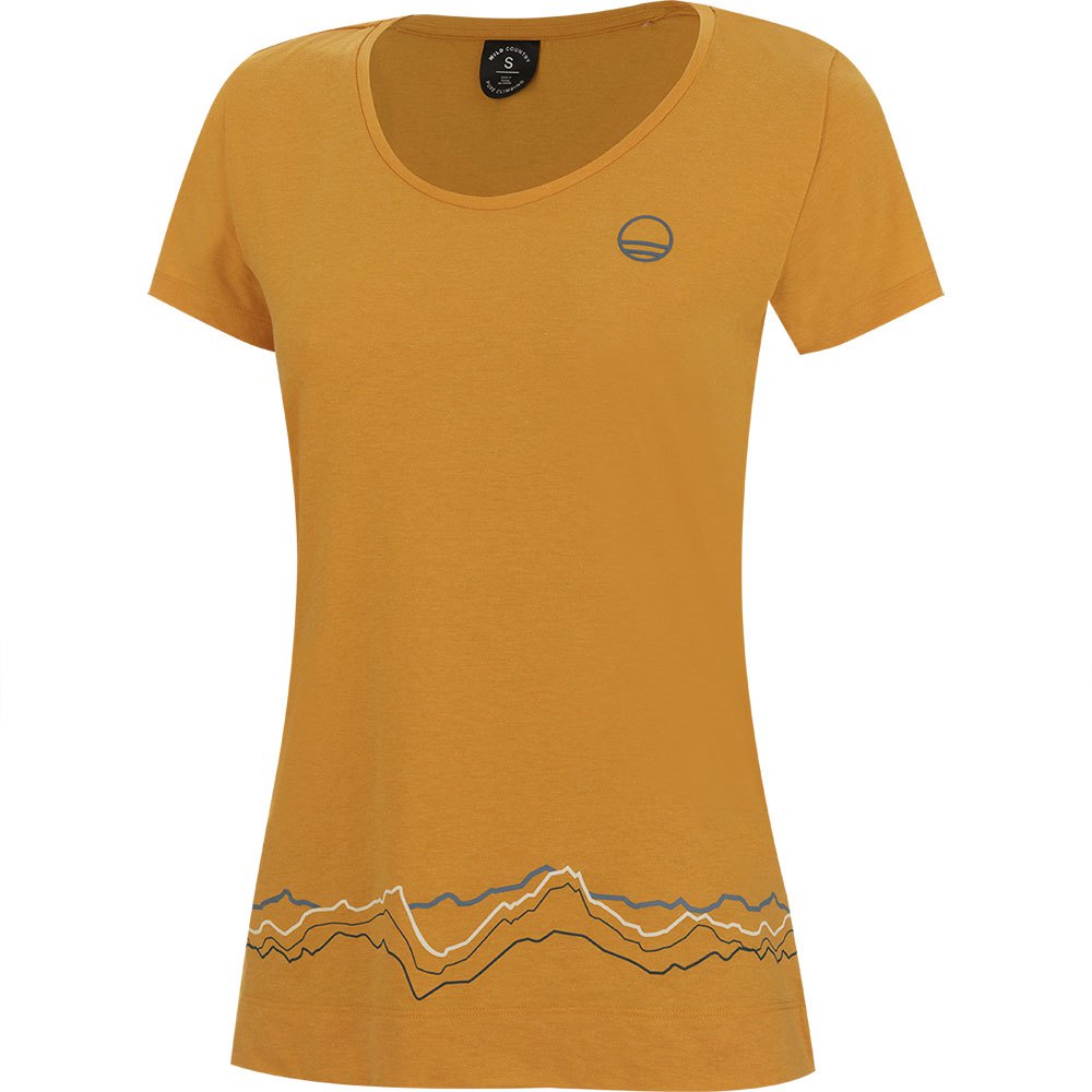 wildcountry flow short sleeve t-shirt jaune m femme