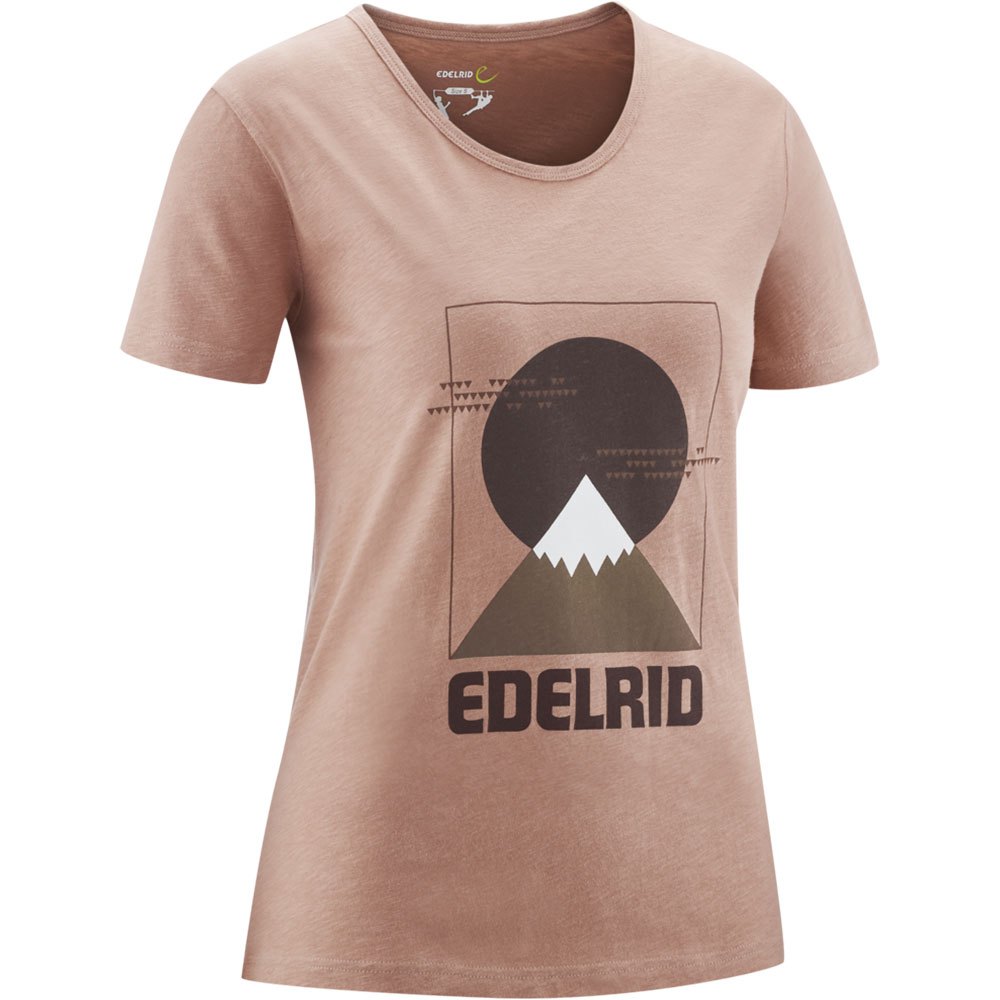 edelrid highball v short sleeve t-shirt marron m femme