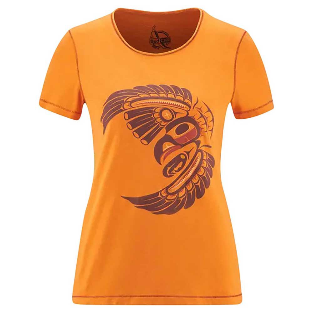 red chili satori iii short sleeve t-shirt orange xs femme