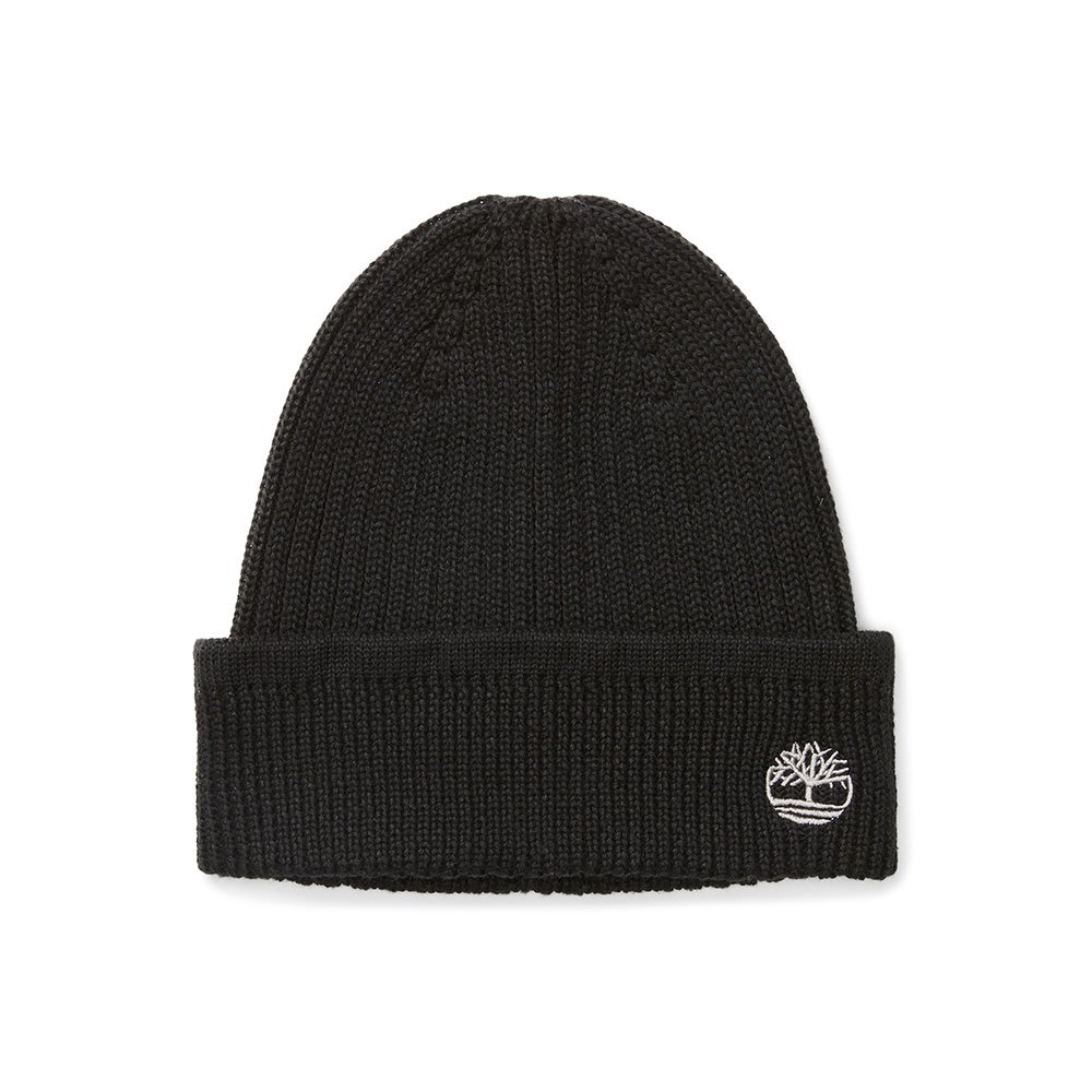 timberland solid rib beanie noir  homme