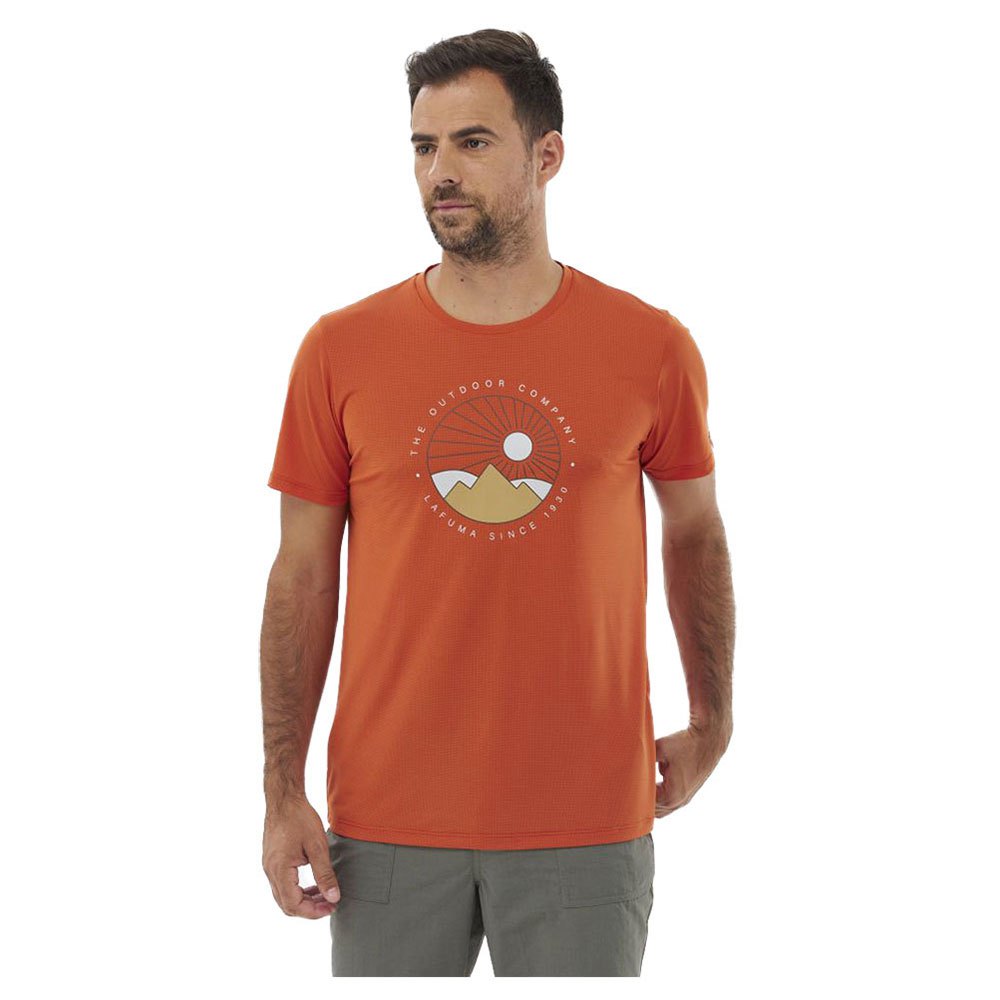 lafuma corporate short sleeve t-shirt orange l homme