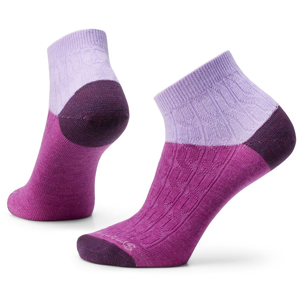 smartwool everyday cable short socks violet eu 34-37 femme