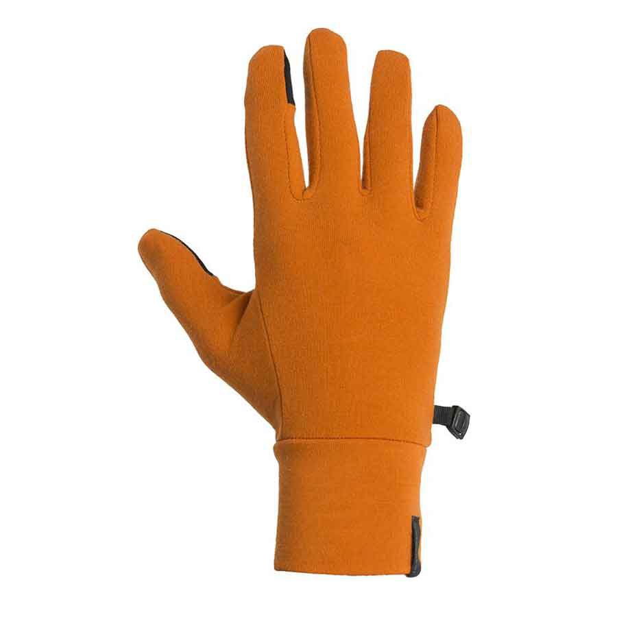 icebreaker sierra merino gloves orange s homme