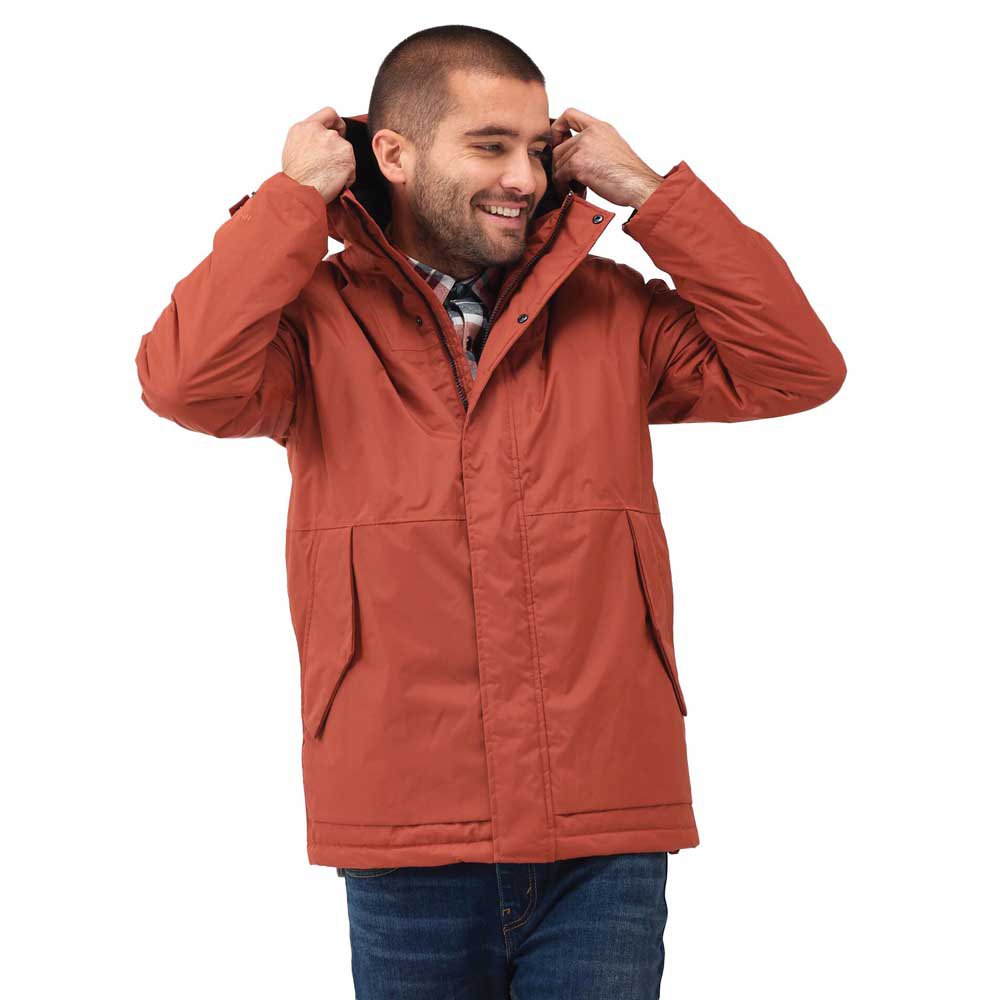 regatta sterlings iv hood jacket orange s homme