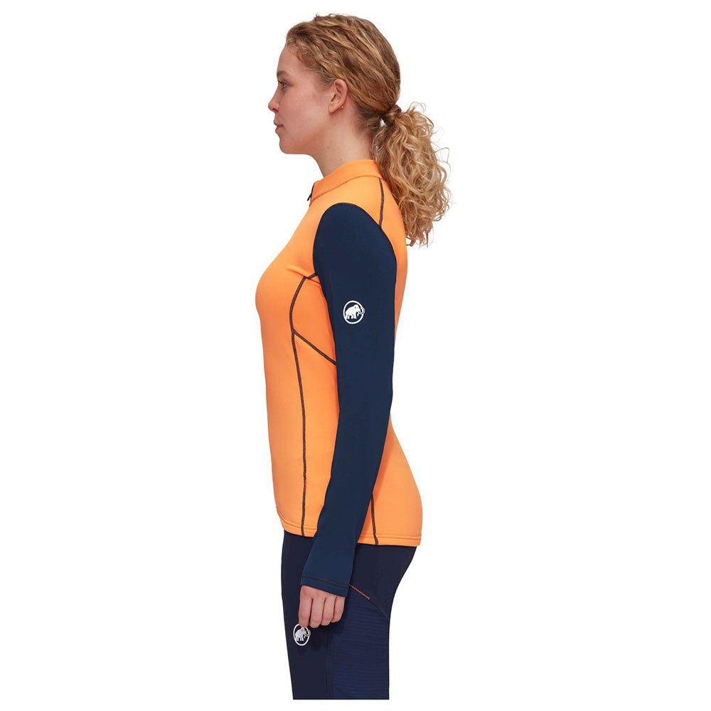 mammut aenergy half zip long sleeve t-shirt orange xs femme