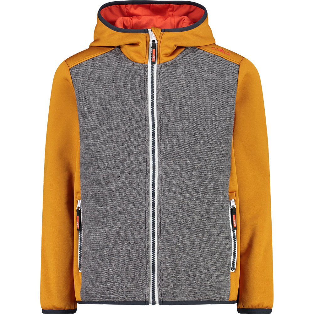 cmp fix hood 30m2104 jacket orange,gris 10 years garçon