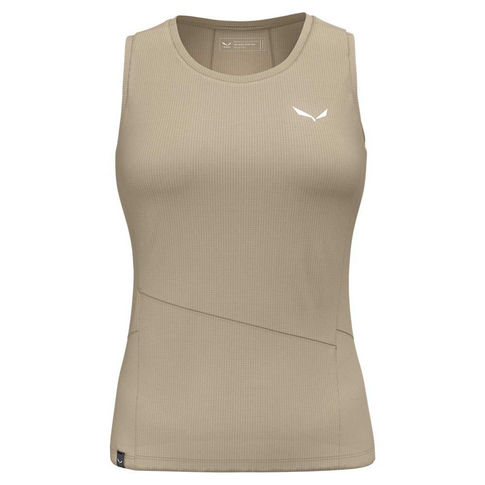 salewa puez sporty dry sleeveless t-shirt beige 2xs femme