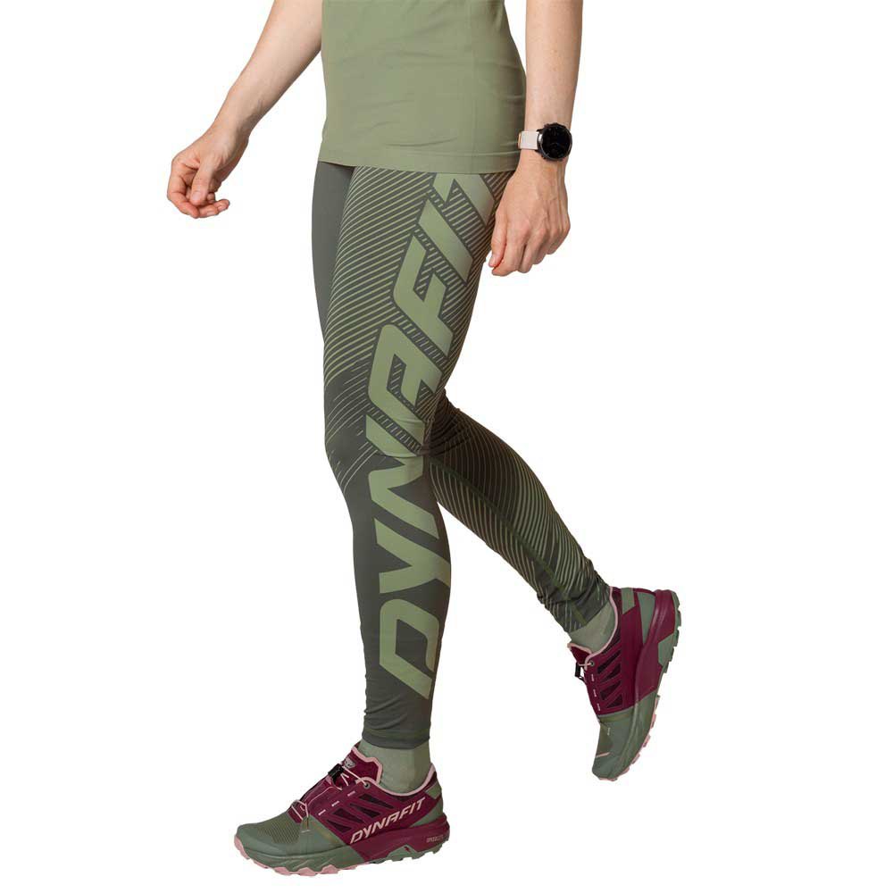 dynafit ultra graphic leggings vert l femme