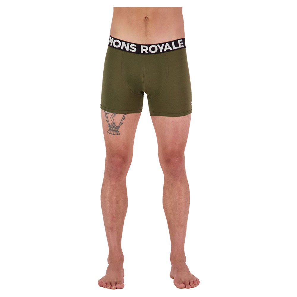 mons royale hold´em shorty boxer vert xl homme