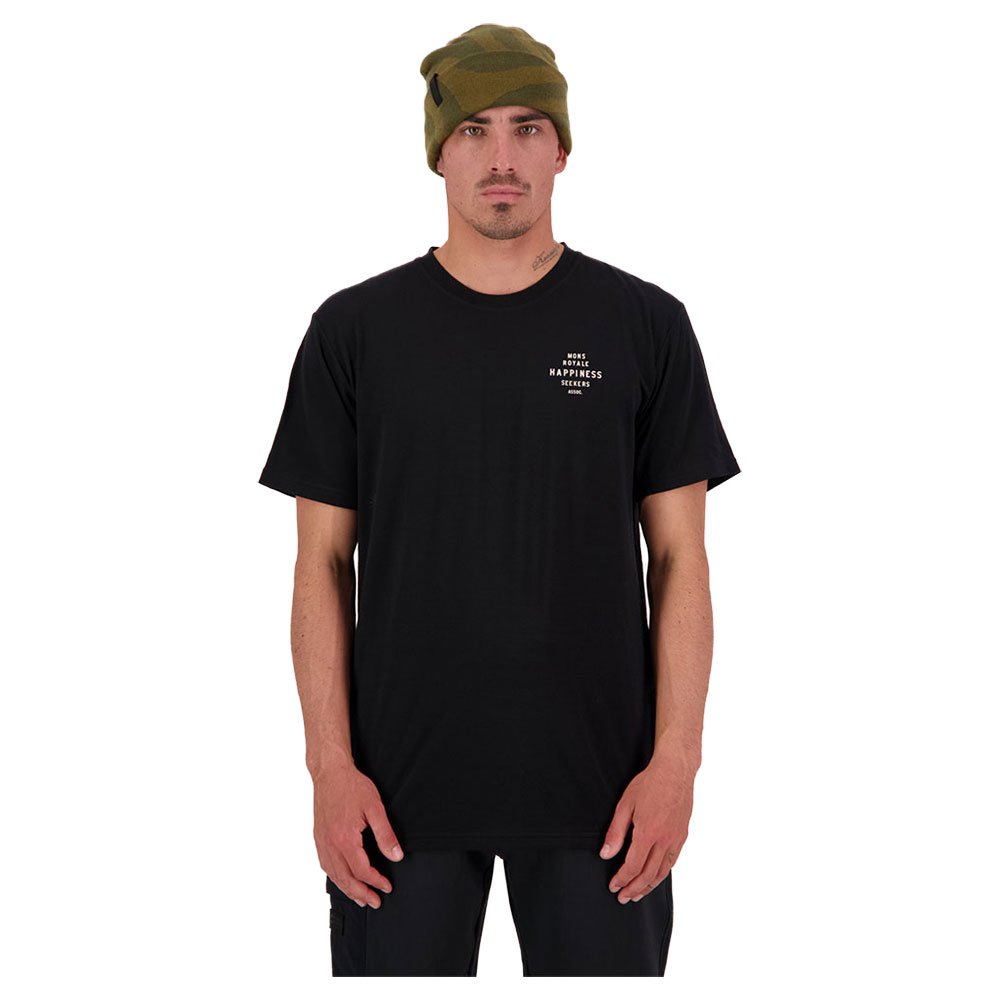 mons royale icon short sleeve t-shirt noir 2xl homme