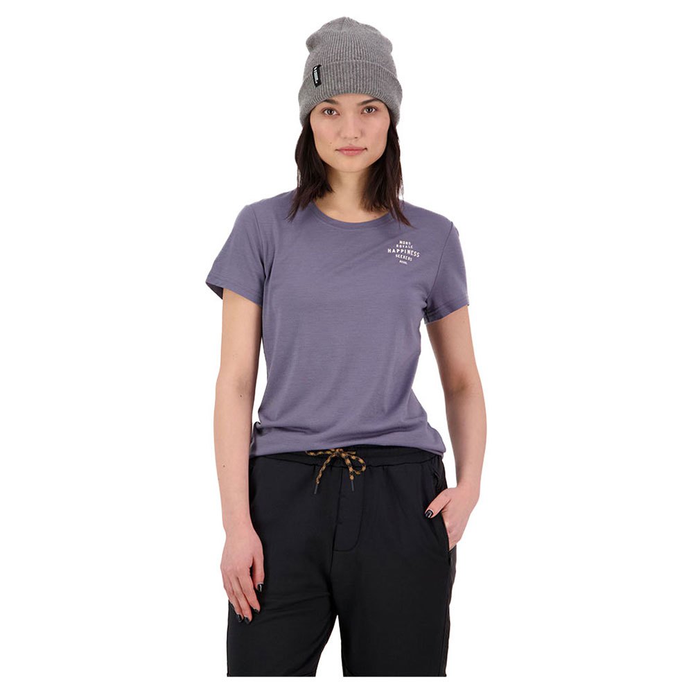 mons royale icon short sleeve t-shirt violet xs femme