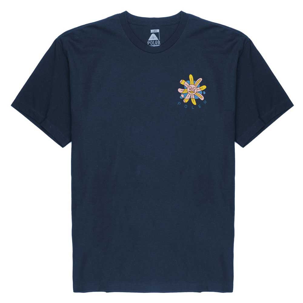 poler dozy daisy short sleeve t-shirt bleu s homme