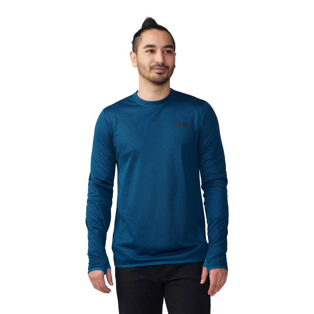 mountain hardwear airmesh™ long sleeve t-shirt bleu xl homme