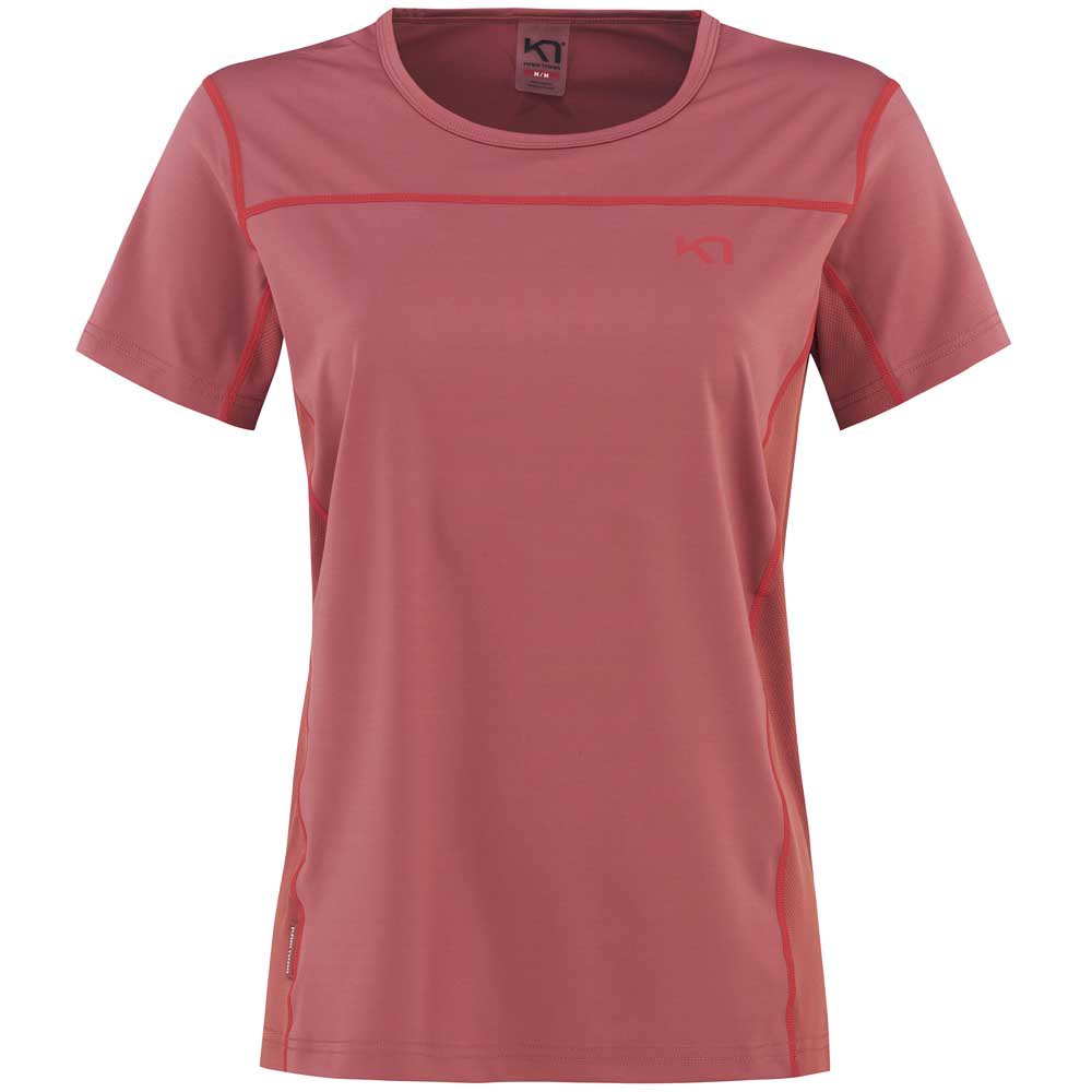 kari traa 622864 short sleeve t-shirt rose s femme