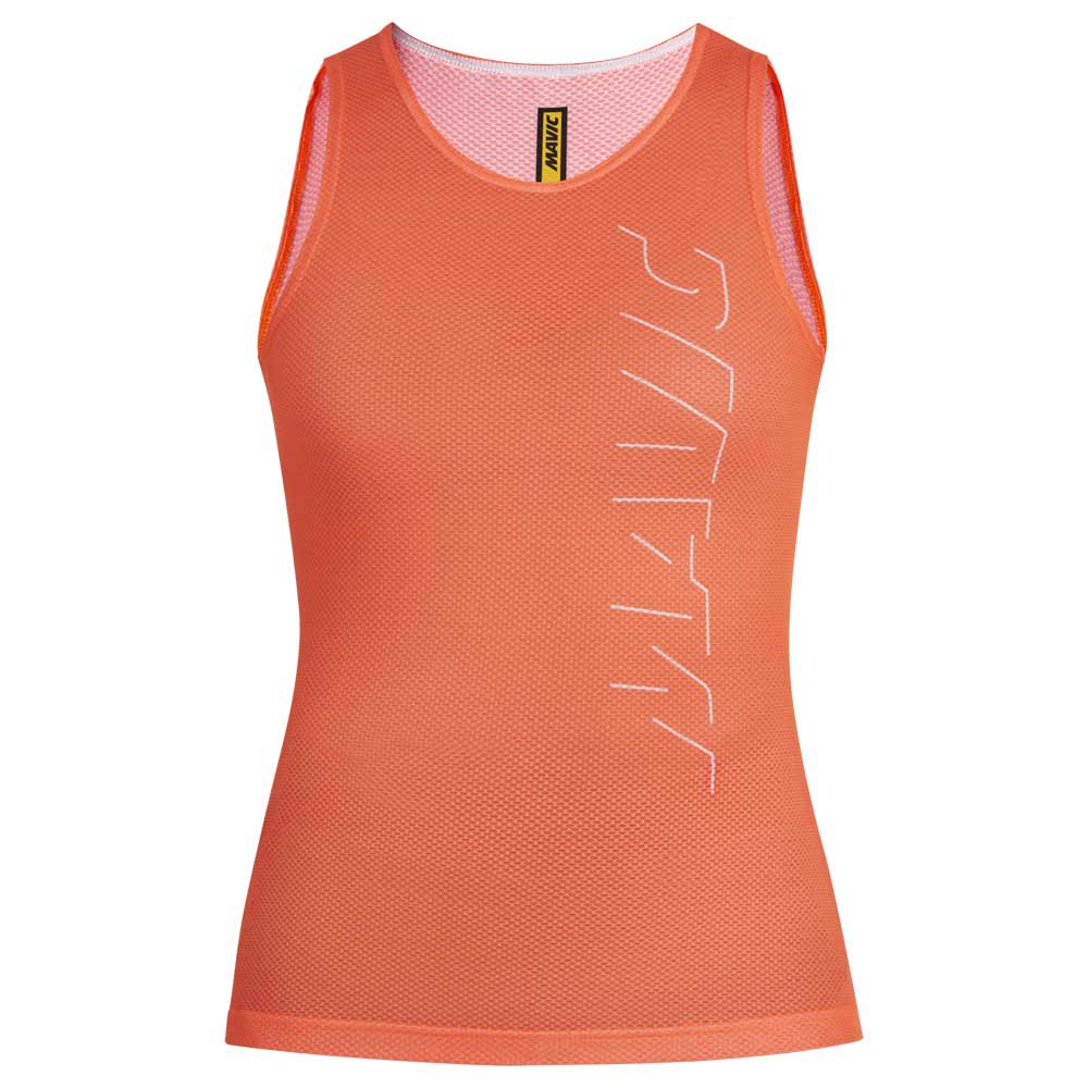 mavic hot ride +sl short sleeve base layer orange xs femme