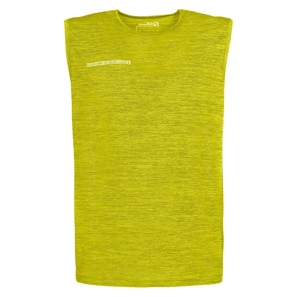 rock experience terminator 2.0 sleeveless t-shirt jaune l homme