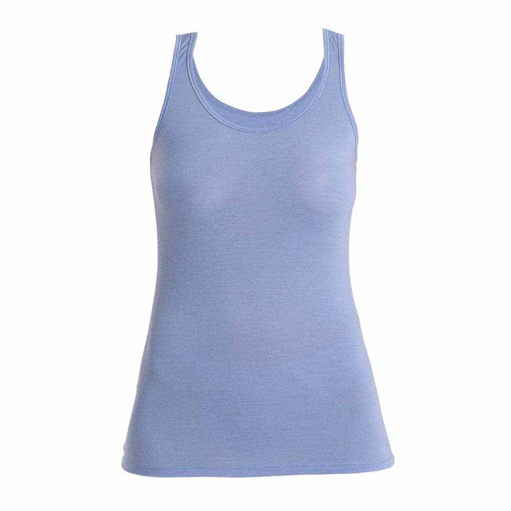 icebreaker siren tank sleeveless t-shirt bleu xs femme