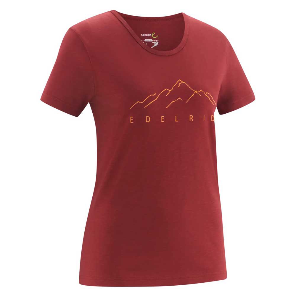edelrid highball v short sleeve t-shirt rouge xl femme