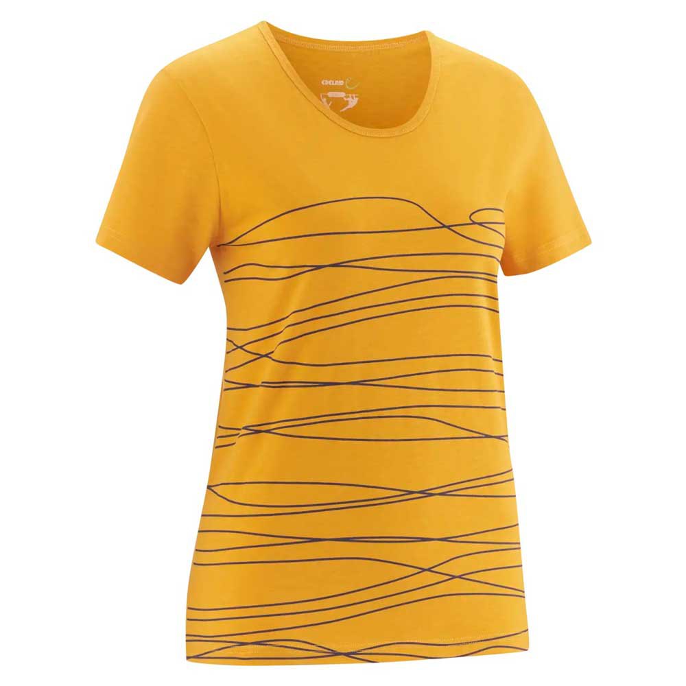 edelrid highball v short sleeve t-shirt jaune xs femme