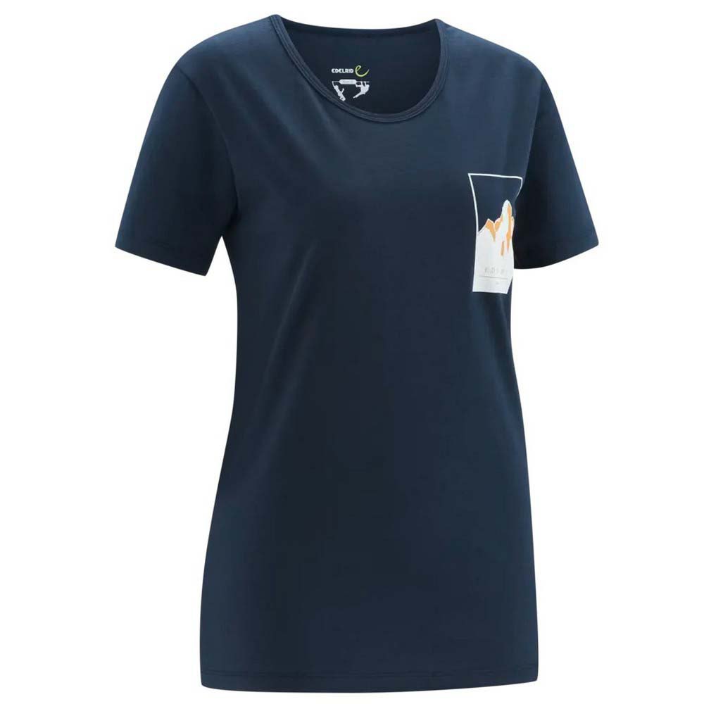 edelrid onset short sleeve t-shirt bleu xs femme