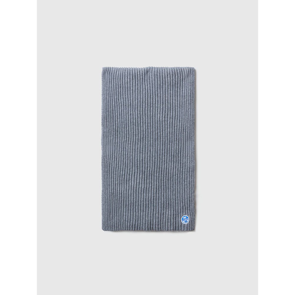north sails logo ribbed scarf gris  homme