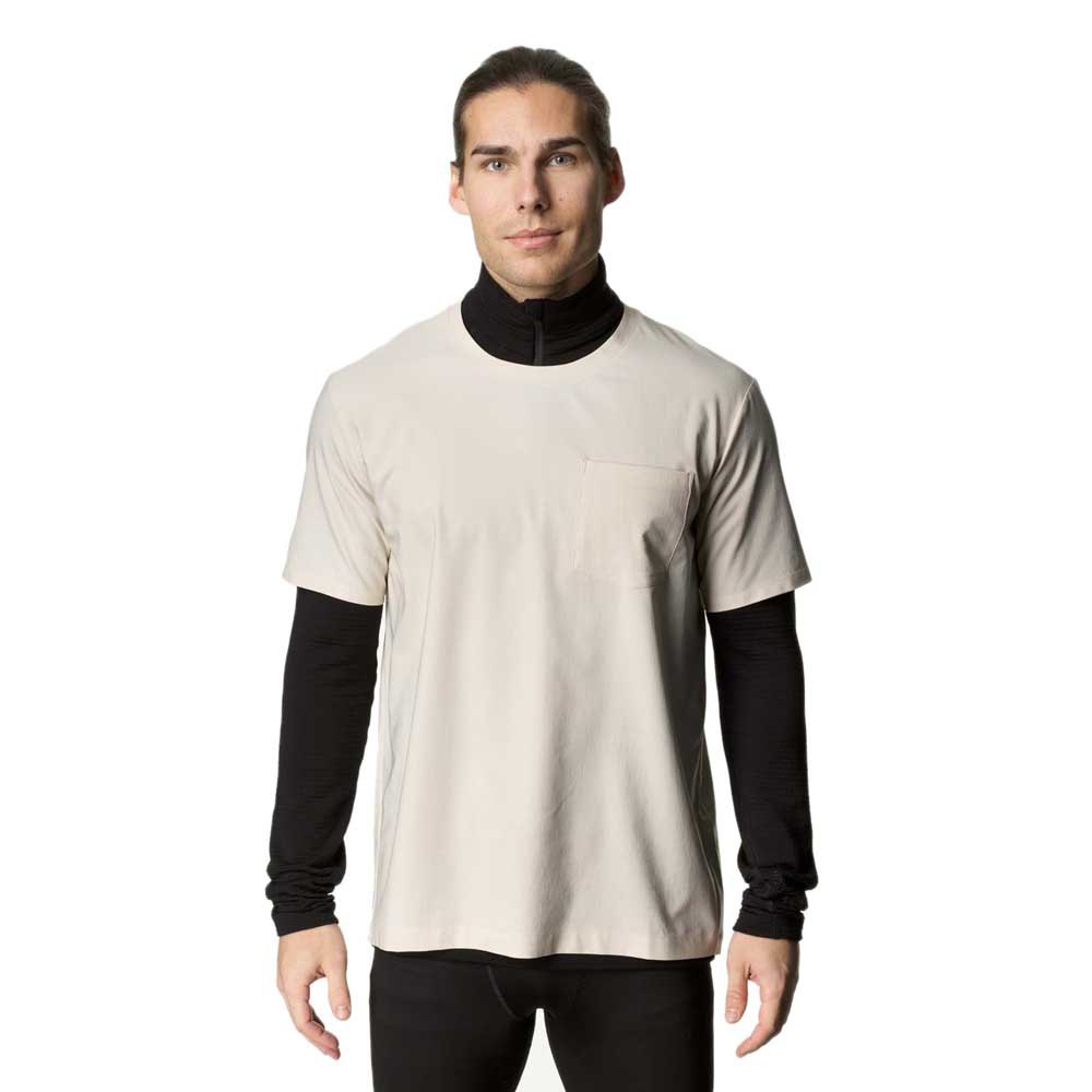 houdini cover short sleeve t-shirt beige xs homme
