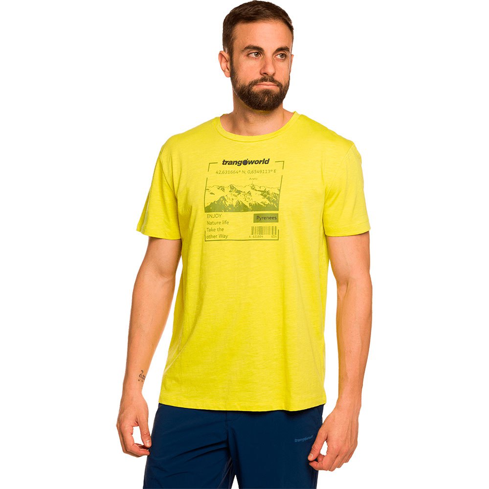 trangoworld aruca short sleeve t-shirt jaune 2xl homme