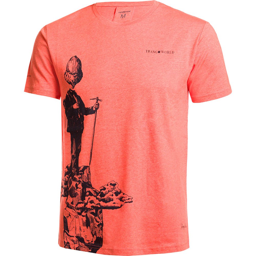 trangoworld nubes short sleeve t-shirt orange m homme