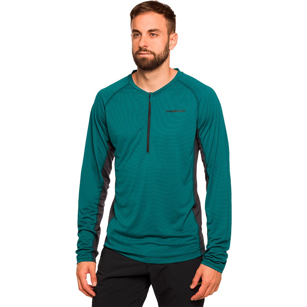 trangoworld robiel half zip long sleeve t-shirt vert 3xl homme