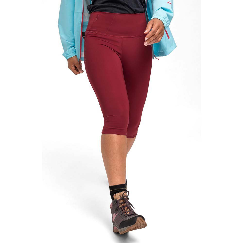 maier sports arenit capri w 3/4 leggings rouge 3xl / regular femme