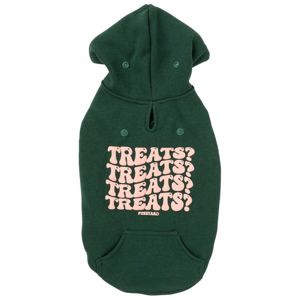 fuzzyard treats dog sweatshirt hoodie vert 1