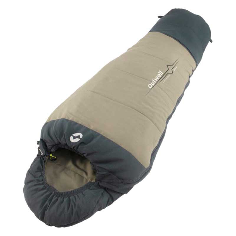 outwell convertible junior sleeping bag beige short / right zipper