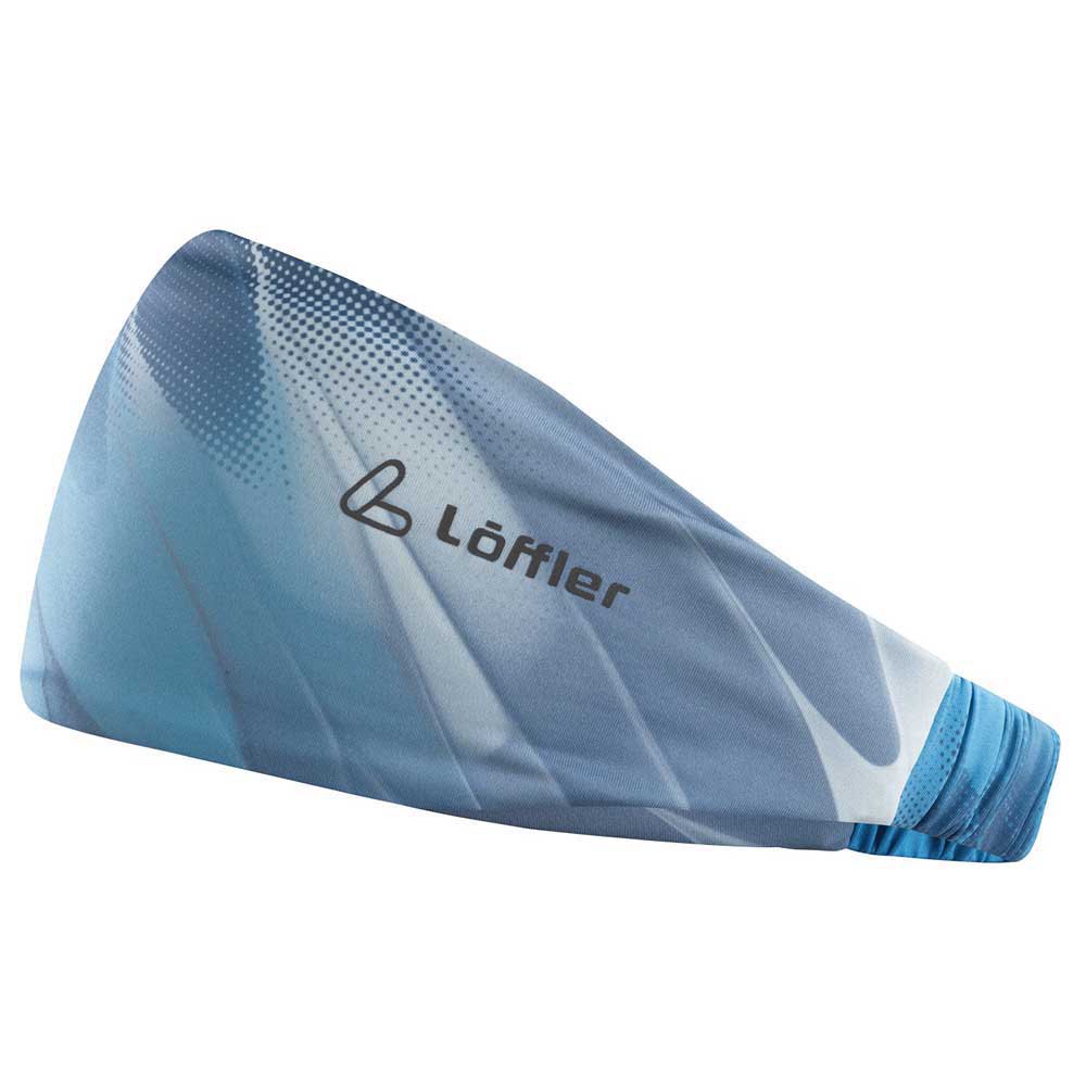 loeffler elastic print headband bleu  homme