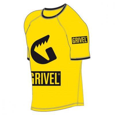 grivel technical short sleeve t-shirt refurbished jaune m homme