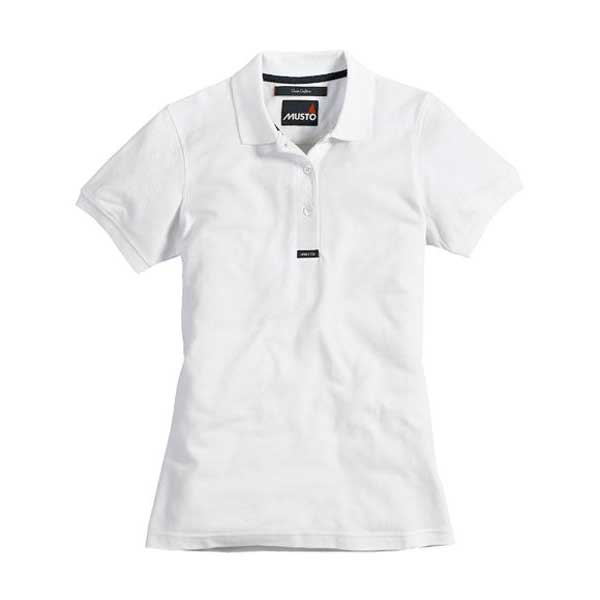 musto piqué short sleeve polo shirt blanc 14 femme