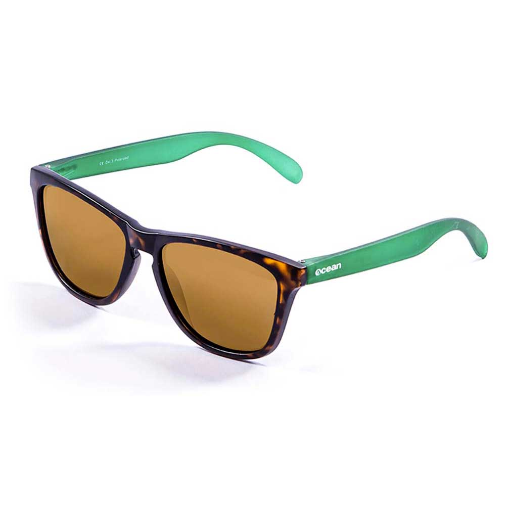 ocean sunglasses sea polarized sunglasses vert,marron  homme