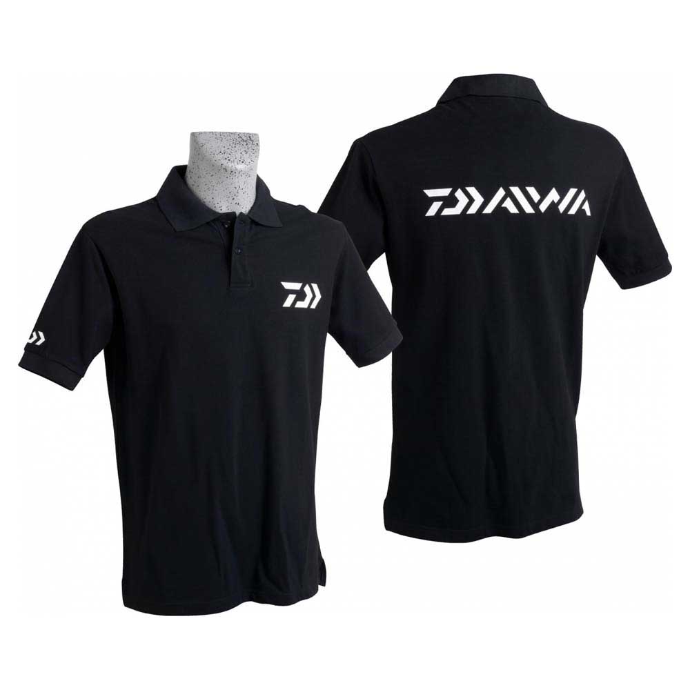 daiwa short sleeve polo shirt noir 2xl homme